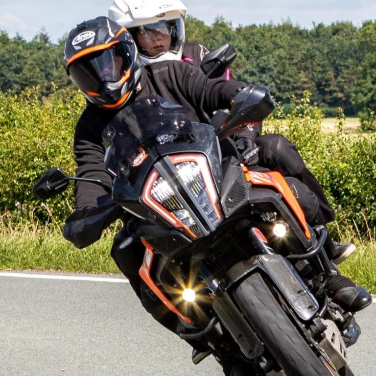 Riding the curvy roads around the UK Me and Yufen enjoying some nice riding in the UK
